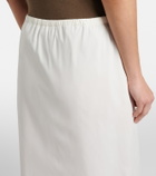 The Row Ivera silk-blend chiffon midi skirt