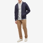 Sunspel Men's Loopback Zip Hoody in Navy