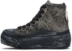 R13 Gray & Black Kurt High Top Sneakers