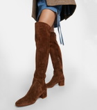 Gianvito Rossi Rolling suede over-the knee boots