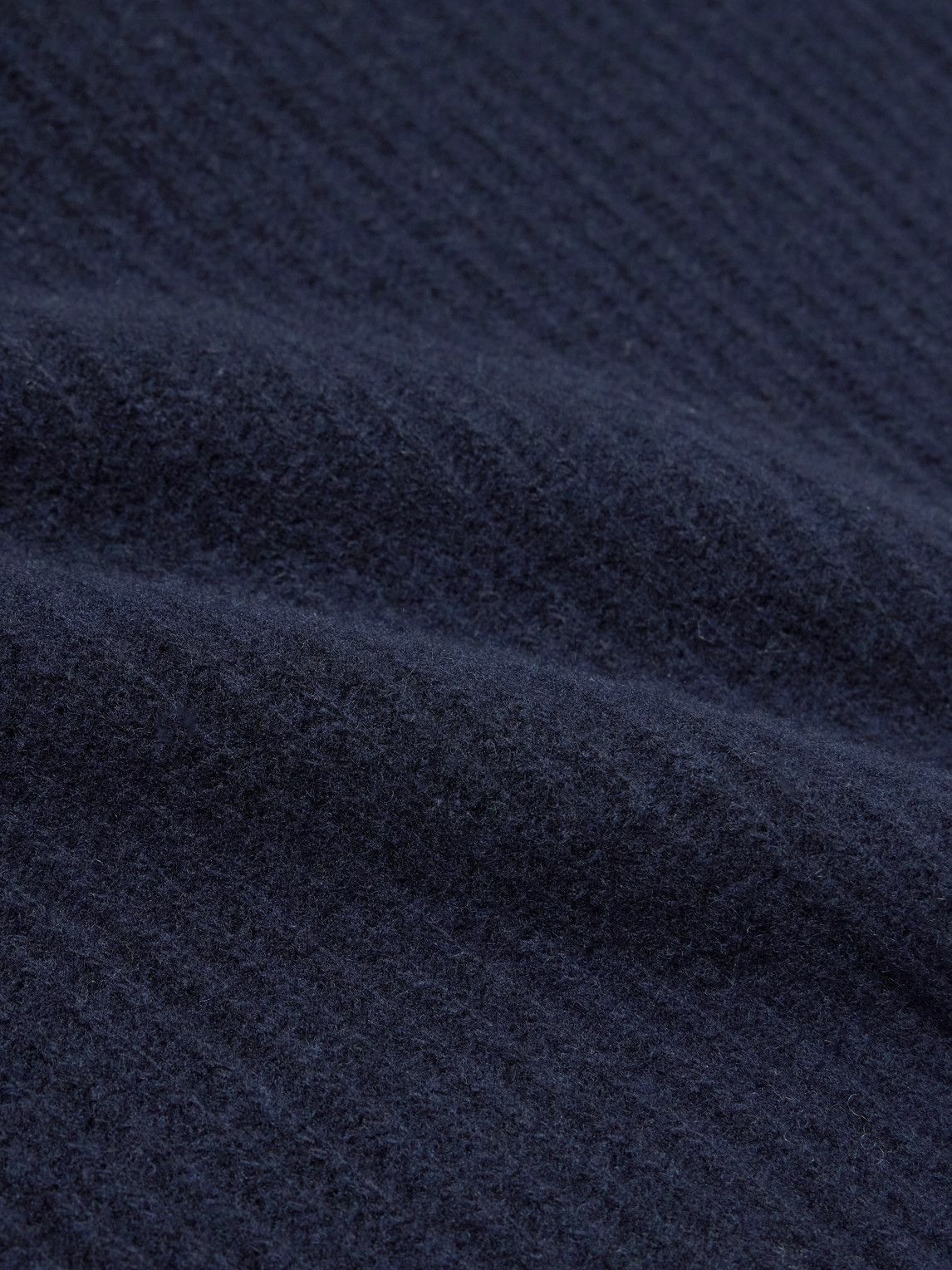 Oliver Spencer - Burley Ribbed Wool Sweater - Blue