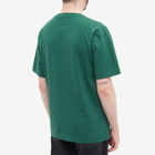 PACCBET Men's Small Sun Logo T-Shirt in Dark Green