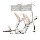 Piferi Women's Izma 100 Lace Up Heel Sandal in Silver