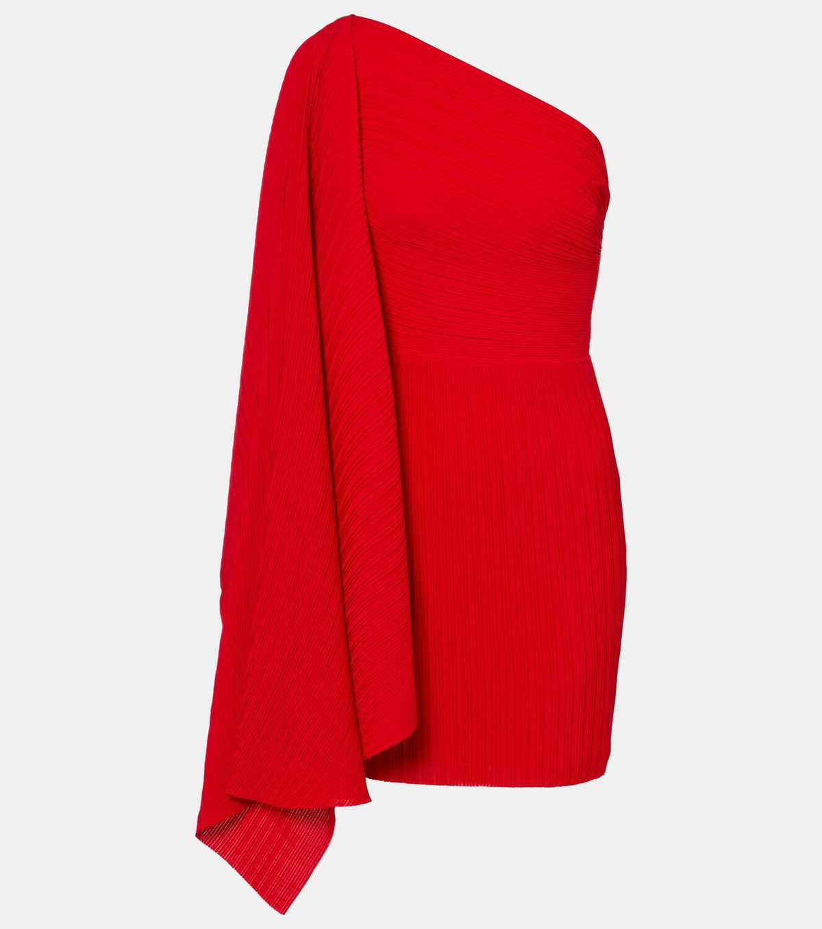 Solace London Layne draped asymmetric minidress