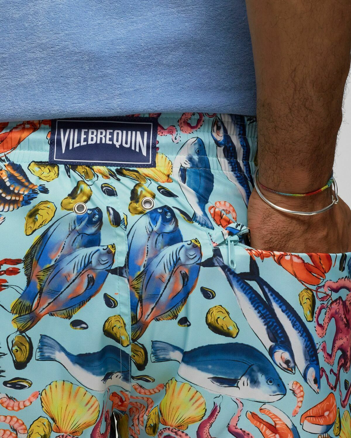 Green Mahina turtle-print recycled swim shorts, Vilebrequin