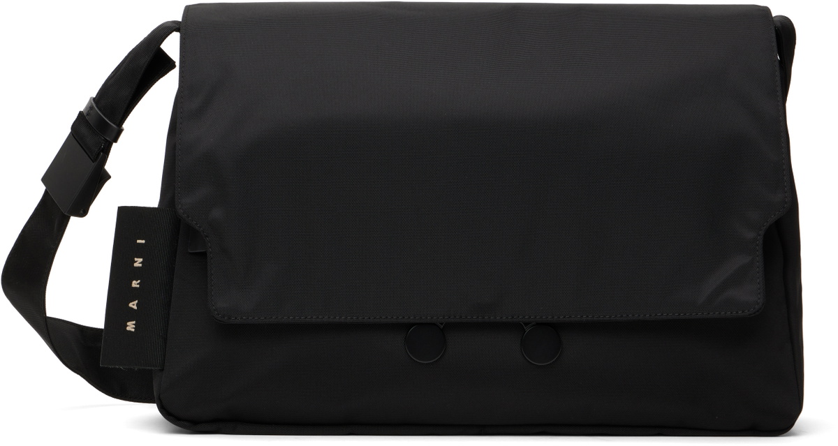 Marni Black CORDURA Cityscape Crossbody Bag