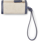 Jacquemus - Le Porte Manosque Logo-Embellished Leather-Trimmed Canvas Pouch - Neutrals