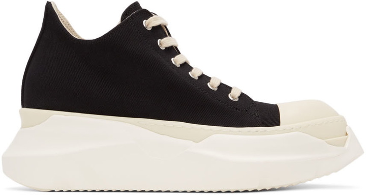 Photo: Rick Owens Drkshdw Black Abstract Low Sneakers