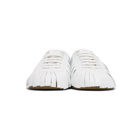Lanvin Beige and White Fringe Sneakers