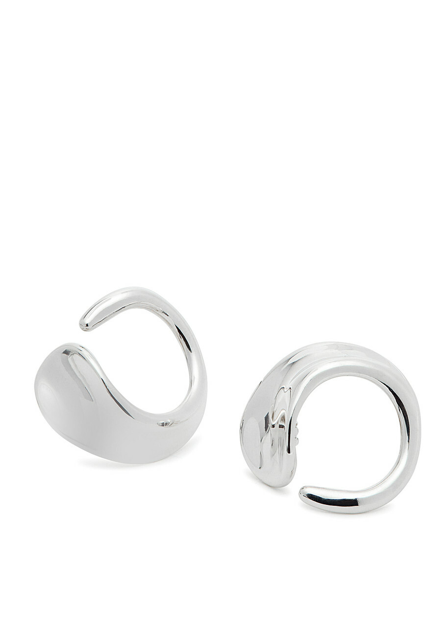 Agmes Marta Sculpted Hoop Earrings - Silver - One Size