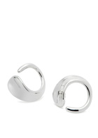 Agmes Marta Sculpted Hoop Earrings - Silver - One Size