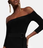 Norma Kamali Off-shoulder fishtail gown