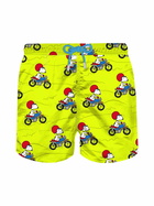MC2 Saint Barth Man Light Fabric Swim Shorts With Snoopy Print | Peanuts® Special Edition