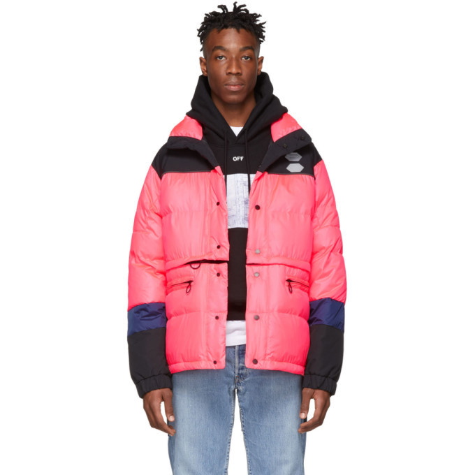Off-White Pink Down Puffer Jacket