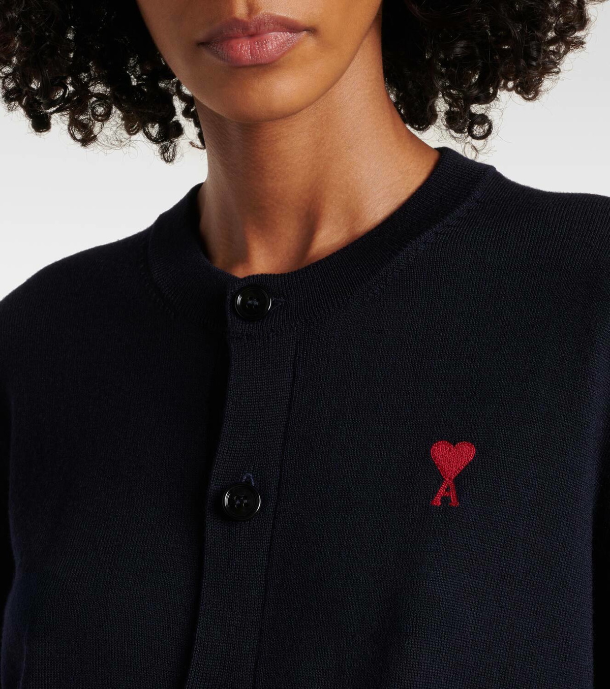 Ami Paris Ami De Cœur wool cardigan