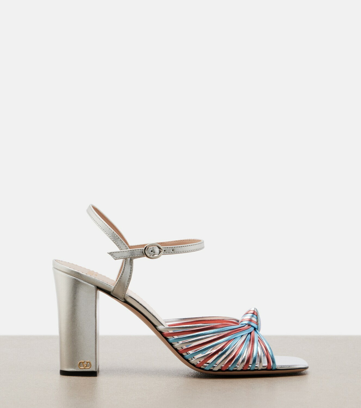 Valentino Garavani Annet metallic leather sandals