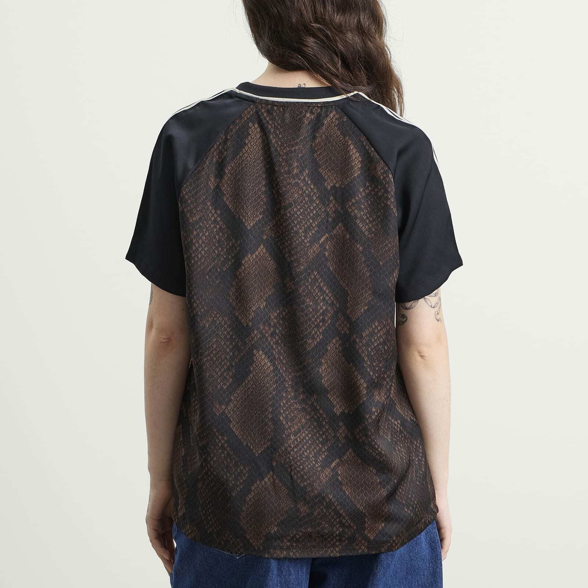 Adidas Women's Satin Jersey in Earth Strata/Aurora Coffee