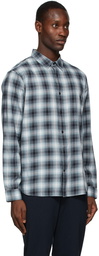 Vince Black & White Ocean View Check Shirt