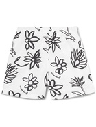 Jacquemus - Mid-Length Straight-Leg Floral-Print Recycled Swim Shorts - White