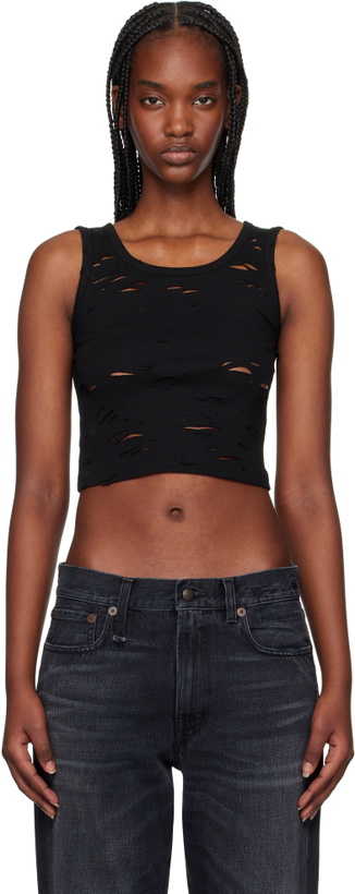 Photo: R13 Black Distressed Tank Top