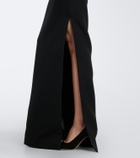 Safiyaa Kasia draped crêpe gown