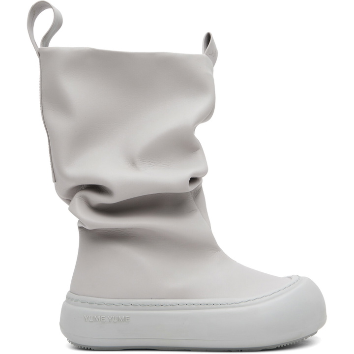 Photo: YUME YUME SSENSE Exclusive Gray Low Fisherman Boots
