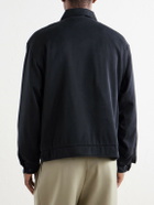A.PRESSE - Silk-Blend Gabardine Bomber Jacket - Black