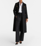 Valentino VGold belted wool and silk coat