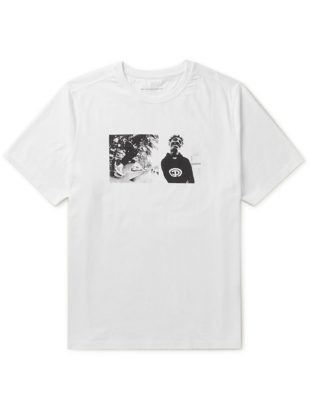 Photo: Pop Trading Company - Printed Cotton-Jersey T-Shirt - White