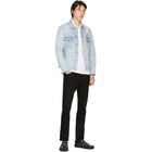 Givenchy Blue Denim Distressed Jacket