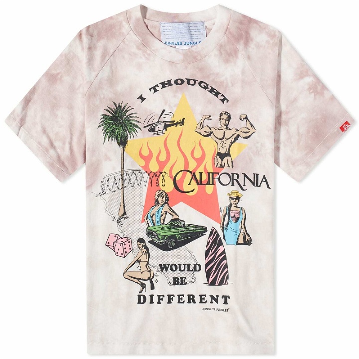Photo: Jungles Jungles Men's I Thought California Would Be Different T-Shirt in Tie-Dye