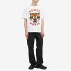Kenzo Men's Lucky Tiger Embroidered T-Shirt in White