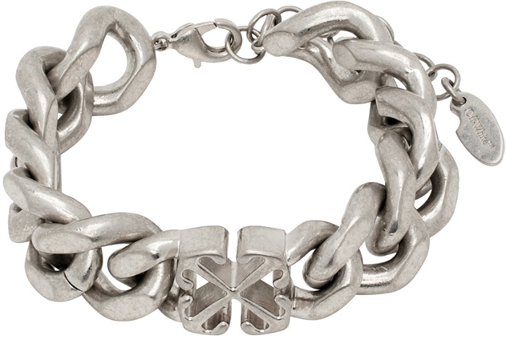 Photo: Off-White Silver Arrow Chain Bracelet