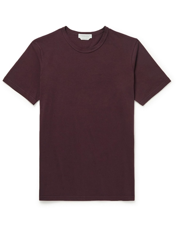 Photo: Gabriela Hearst - Bandeira Cotton-Jersey T-Shirt - Burgundy
