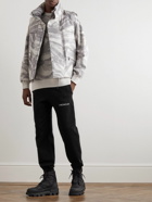 Moncler Genius - HYKE Tapered Logo-Print Cotton-Blend Jersey Sweatpants - Black