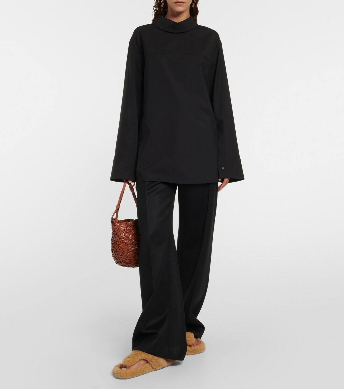 Loewe Back To Front virgin wool shirt Loewe