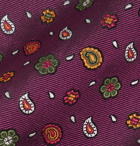 Etro - 8cm Embroidered Silk-Faille Tie - Purple