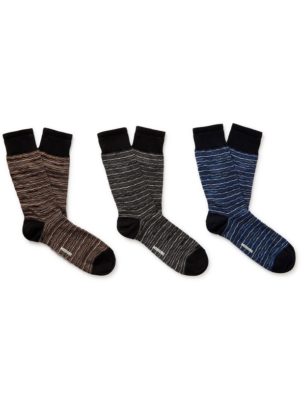 Photo: Missoni - Three-Pack Cotton-Blend Socks - Multi