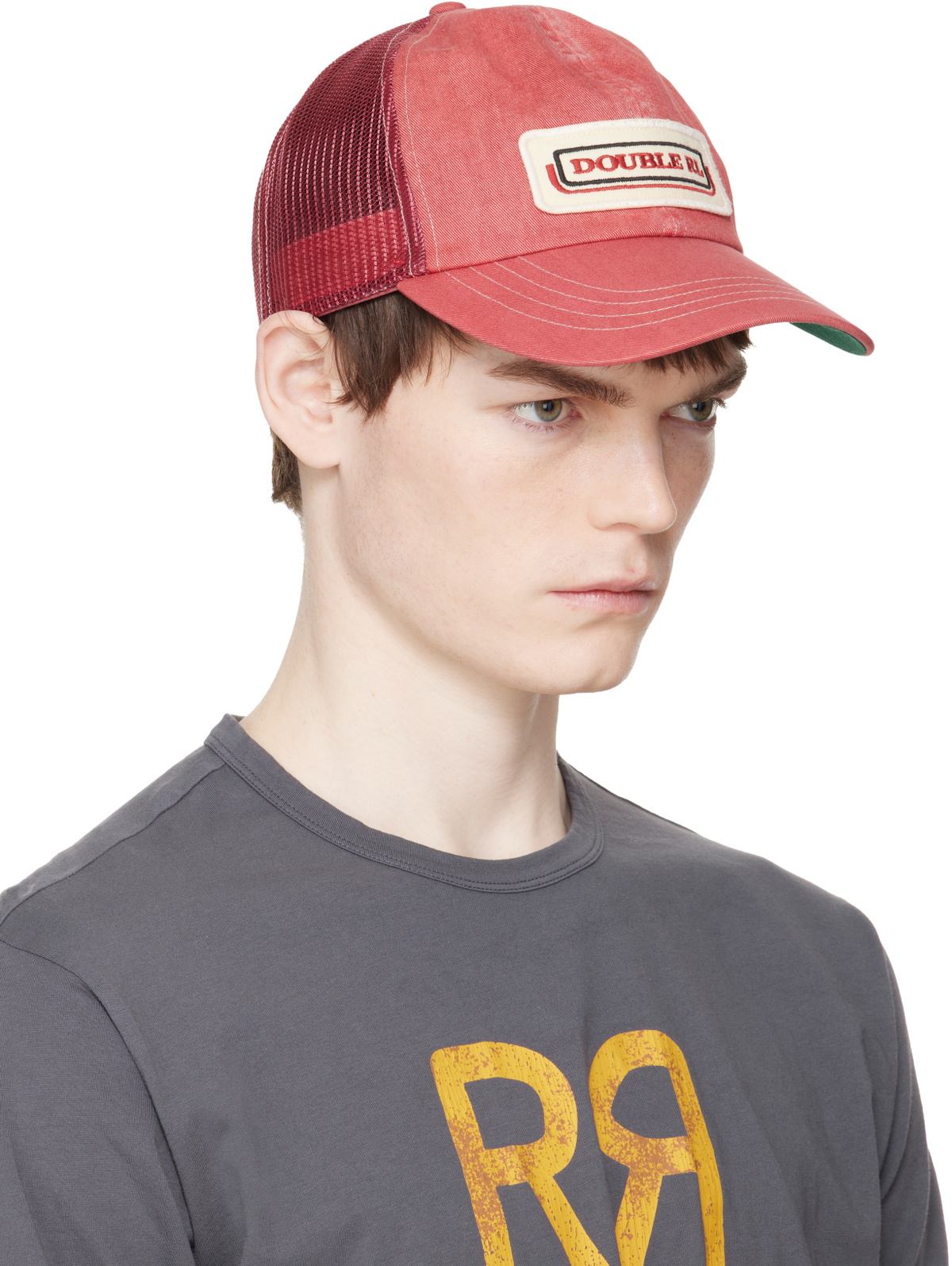 RRL Red Logo-Patch Twill Trucker Cap RRL