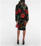Dolce&Gabbana - Nylon floral down jacket