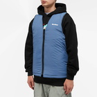 Butter Goods Men's Chain Link Reversible Puffer Vest in Black/Slate