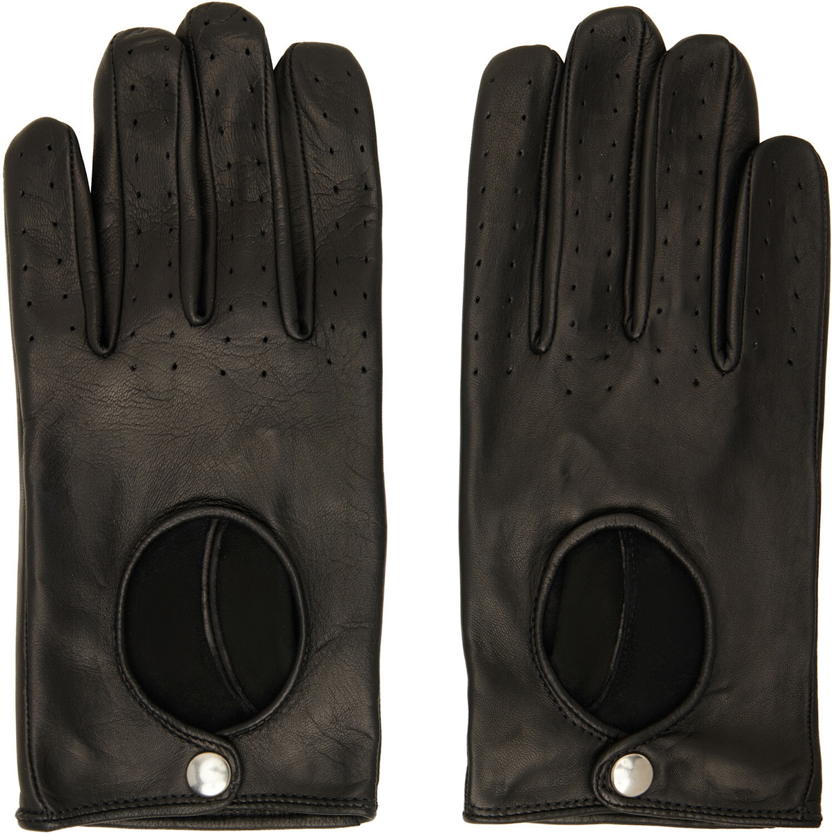 Ernest W. Baker Black Driving Gloves