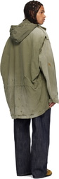 Maison MIHARA YASUHIRO Khaki Distressed Field Coat