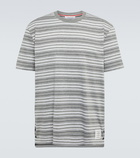 Thom Browne - Striped cotton jersey T-shirt