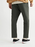 NN07 - Bill Tapered Cropped Cotton-Blend Twill Trousers - Green