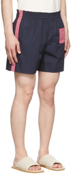 Acne Studios Navy Cotton Shorts