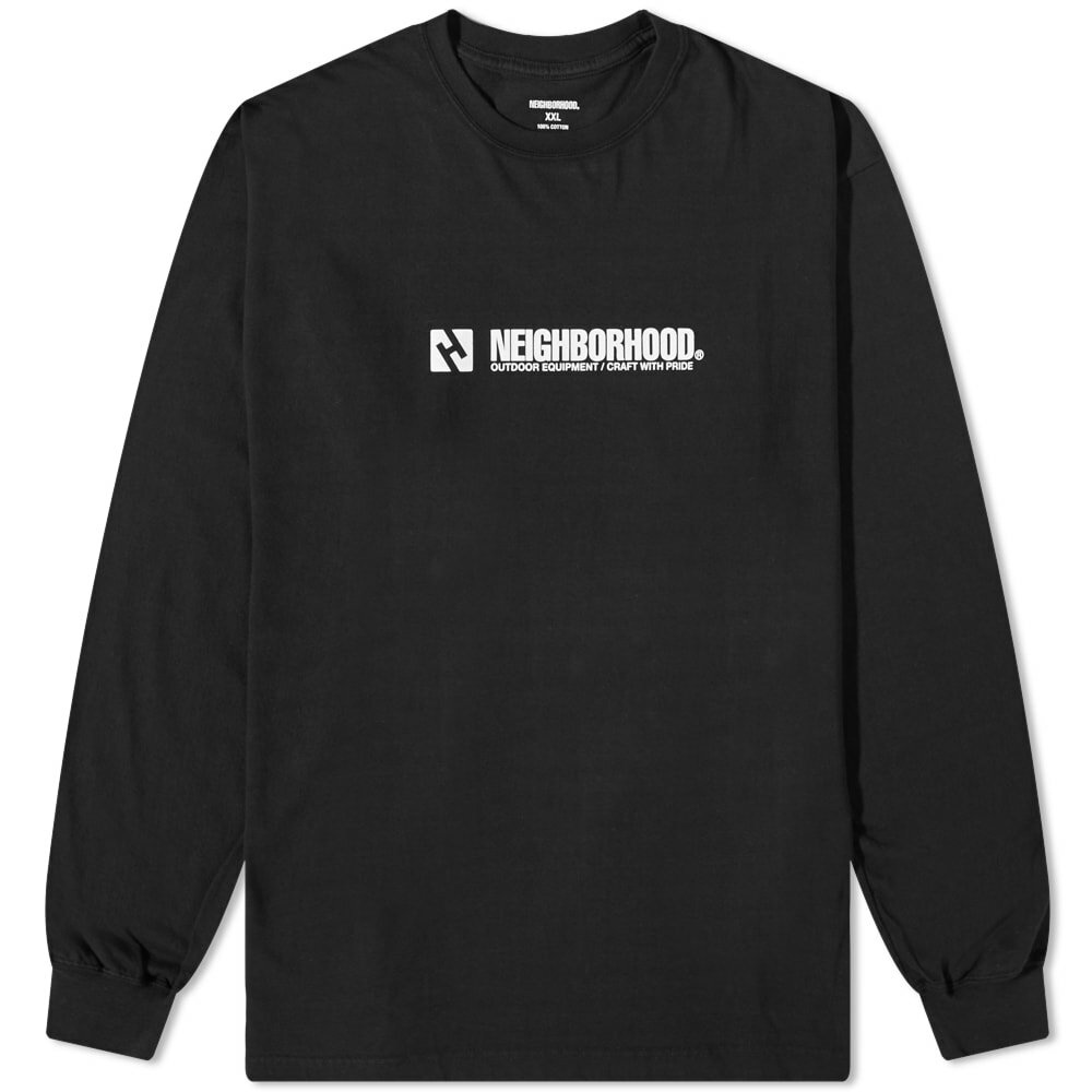 Neighborhood Men's Long Sleeve NH-12 T-Shirt in Black Neighborhood