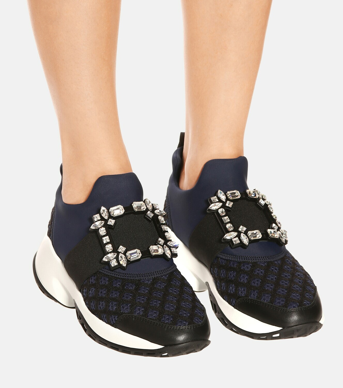 スニーカー Roger Vivier Roger Vivier Run Strass Buckle Sneakers Roger Vivier Viv Run Strass Buckle Sneakers | Saks Fifth Avenue
