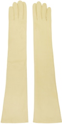 Jil Sander Yellow Long Gloves