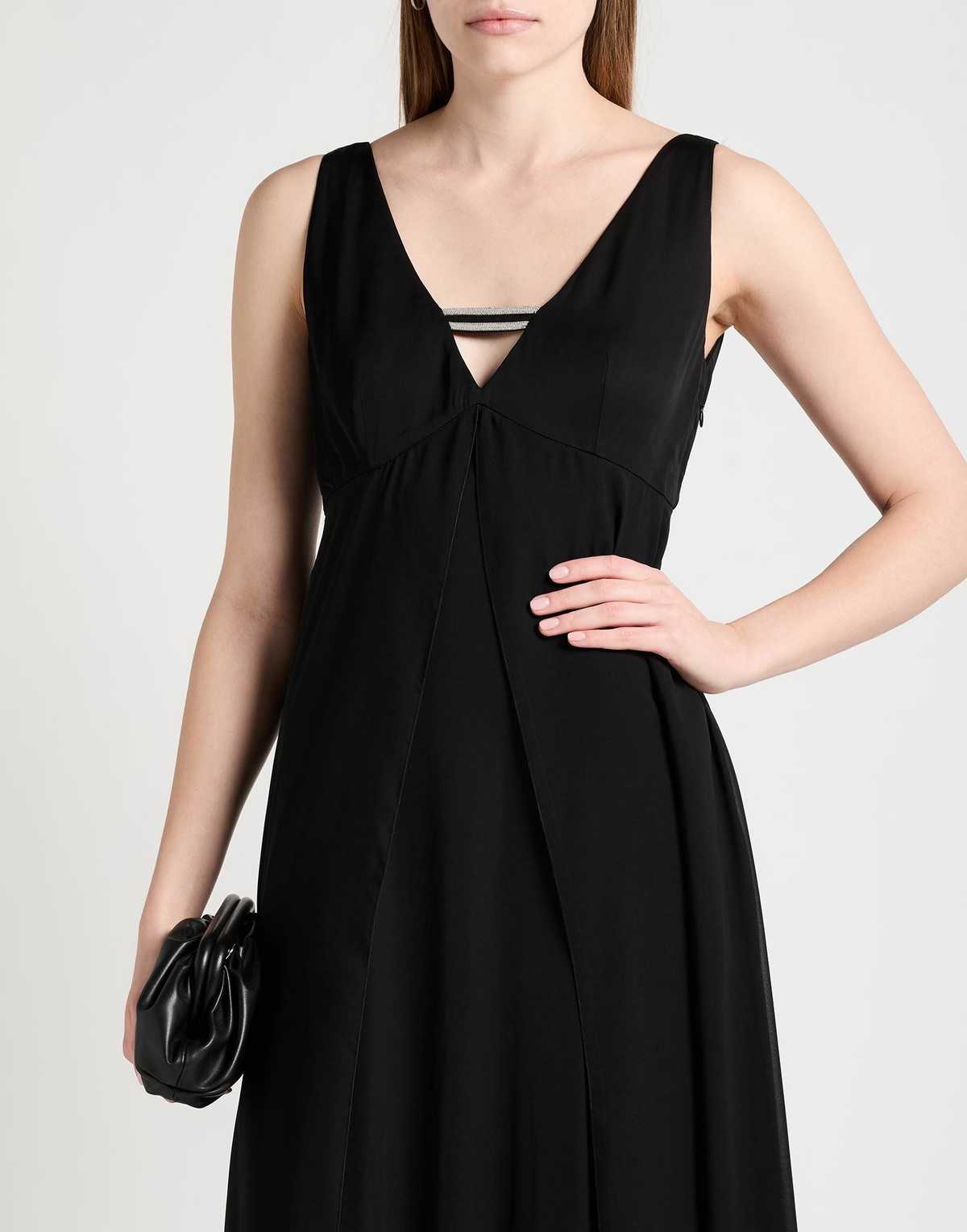 Peserico Womens Maxi dress in Black